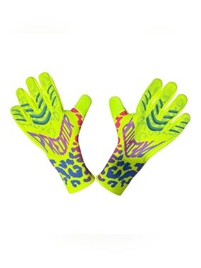 Adidas Predator GL Pro Padded Goalkeeper Gloves Size 7 Green/Pink/Blue JN0242